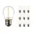 Multipack 10x Noxion Lucent LED E27 Esférica con Filamento Clara 1.4W 136LM - 827 Luz muy Cálida | Reemplazo 15W