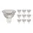 Multipack 10x Noxion Foco LED GU5.3 MR16 4.4W 345lm 36D - 840 Blanco Frio | Regulable - Reemplazo 35W