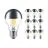 Multipack 10x Philips Classic LED Bulbo E27 Pera Mirror 7.2W 650lm 650lm - 827 Luz muy Cálida | Regulable - Reemplazo 60W
