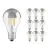 Multipack 10x Ledvance  Classic LED E27 Pera Con Filamento Mirror 6.5W 650lm - 827 Luz Muy Cálida | Reemplazo 50W