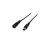 Noxion Tiras LED Naga - Power Cable De CcOpen Cable Hembra+Macho Enchufe (2pin/Solamente Color/8mm)