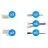 Noxion Tiras LED Naga - Conector Solamente Color 8mm - Pequeño 15pcs