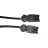 Noxion GST - Compatible Cable de extensión Negro - Macho + Hembra - 2m - 3 pole 1,5mm2