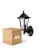 Multipack 4x D'Lite Luz De Pared Helora Negro | IP44 - Apta para 1x E27 - Sensor De Movimiento