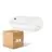 Multipack 4x  Philips LED Seguridad Coreline BWC110 Blanco 9W 900lm - 830 Luz Cálida | 242x110mm - IP54 - Sensor De Luz