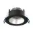 Noxion Foco LED Ares Profundo ring Negro 6W 540lm 927-940 3CCT - con Inner Circulo Plata | Recorte 68mm