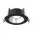 Noxion Foco LED Ares Profundo ring Negro - con Inner Circulo Plata | Recorte 68mm - incl. GU10 Fitting