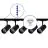 Bright Choice Set completo 1-Fase Rail 2 Metro Negro | incl. 5x Foco + GU10 2700K 3W Regulable + Tapa Final, Conector de Alimentación y I-Conector