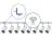 Set completo 1-Fase Rail L 2 x 2 Metro Blanco | incl. 8x Foco + GU10 2700K 3W Regulable + Tapa Final, Conector de Alimentación y L -Conector
