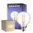 Multipack 10x Noxion Lucent Con Filamento LED E27 Globe Clara 7W 806lm - 827 Luz Muy Cálida | Regulable - Reemplazo 60W