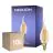 Multipack 10x Noxion Lucent LED E14 Vela Con Filamento Ámbar BA35 4.5W 400lm - 822 Luz Muy Cálida | Regulable - Reemplazo 35W