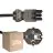 Multipack 25x Noxion GST-Compatible Cable de alimentación - Hembra + Schuko Europlug - Negro 1.5m - 3 pole 0.75mm2