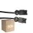 Multipack 50x Noxion GST - Compatible Cable de extensión Negro - Macho + Hembra - 2m - 3 pole 1,5mm2
