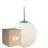 Multipack 6x Nordlux Colgante de luz Cafe 30 E27 Plata - vidrio | Max. 25W