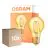 Multipack 10x Osram Vintage 1906 LED E27 Pera con Filamento Oro 6.5W 725lm - 824 Luz muy Cálida | Reemplazo 60W