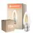 Multipack 10x Ledvance Classic LED B22 Vela Con Filamento Clara 3.4W 470lm - 827 Luz Muy Cálida | Reemplazo 40W