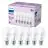 Multipack 6x Philips Bulbo LED E27 Pera Mate 13W 1521lm - 840 Blanco Frio