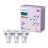 Multipack 3x Philips Foco LED GU10 PAR16 4W 255lm 36D - 827 Luz Muy Cálida