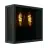 Eglo Luz De Pared Alamonte Smoke Acero Negro | IP44 - Apta para 2x E27