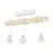 Eglo Luz de techo Townshend Acero Blanco Madera | IP20 - Apta para 3x E27 
