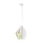 Eglo Colgante De Luz Carlton 1 Acero Blanco Oro | IP20 - Apta para 1x E27 
