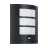 Eglo Luz De Pared City Acero Negro | IP44 - Apta para 1x E27 - Sensor De Movimiento