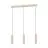 Eglo Colgante De Luz Caminia Acero Lijado 3x4.7W 3x345lm - 830 Luz Cálida | IP20 - Incl. 3x GU10