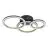 Eglo Luz de techo Calliera Acero Negro, Latón 20W 2500lm - 830 Luz Cálida | Regulable