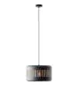 Brilliant Tyas Colgante De Luz Metal Negro Oro | 380mm - Apta para 1x E27