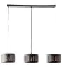 Brilliant Tyas Colgante De Luz Metal Negro Oro | Apta para 3x E27