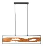 Brilliant Chaumont Colgante De Luz Aluminium Metal Madera Negro 18W 2300lm - 830 Luz Cálida