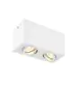 SLV Triledo Doble Luz de techo Aluminium Blanco | Apta para 2x GU10 