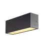 SLV Sitra L Up/Down Luz De Pared Aluminium Gris 24W 3060lm - 830-840 CCT | Al Aire Libre - IP65