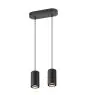 SLV Asto Aluminium Negro | Apta para 2x GU10