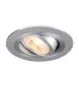 SLV New Tria 75 Foco Aluminium Gris Esférica | Recorte 75mm - Apta para 1x GU10 
