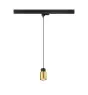 SLV Foco de carril Colgante De Luz Puri 2.0 3 Fases Aluminium Negro Oro | Apta para 1x GU10 - Regulable