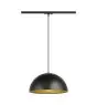 SLV Foco de carril Colgante De Luz Forchini M 40 1-Fase Acero Negro | Apta para 1x E27 
