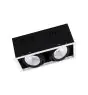 Ledvance Foco LED Cuadrado Multi Ajustable Negro-Blanco 2x30W 5400lm 38D - 830 Luz Cálida | Recorte 320x160mm