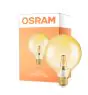Osram Vintage 1906 LED E27 Globe con Filamento Oro 125mm 7W 650lm - 824 Luz muy Cálida | Reemplazo 40W