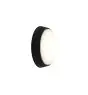 Ansell Plafón LED Techo/Pared Helder Circular Simple Negro 12.5W 1058lm - 830-840-865 CCT | 215mm - IP54 - Sensor de movimiento y luz
