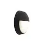 Ansell Plafón LED Techo/Pared Helder Circular Párpado Negro 12W 1058lm - 830-840-865 CCT | 215mm - IP54 