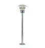 Nordlux Vejers Lámpara de pedestal Acero Galvanizado y Vidrio Gris | IP54 - Apta para E27