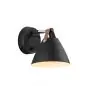 DFTP by Nordlux Strap 15 Luz De Pared Metal y Leather Negro | Apta para GU10