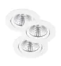 Multipack 3x Nordlux Foco Fremont Metal Blanco 4.5W 345lm 36D - 827 Luz Muy Cálida | 85mm - IP23- Regulable