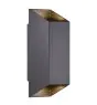 Nordlux Nico Luz De Pared Aluminium Negro Up & Down | IP54 - Apta para 2x GU10