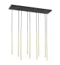 Emibig Colgante De Luz Selter Acero Negro | Apta para 9x G9 - Max 8W