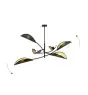 Emibig Luz de techo Lotus Acero Negro | Apta para 6x E14 - Max 10W