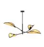 Emibig Luz de techo Lotus Acero Negro | Apta para 4x E14 - Max 10W