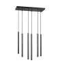 Emibig Colgante De Luz Selter Acero Negro | Apta para 6x G9 - Max 8W