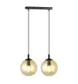 Emibig Colgante De Luz Cosmo Acero Negro | Apta para 2x E14 - Max 10W